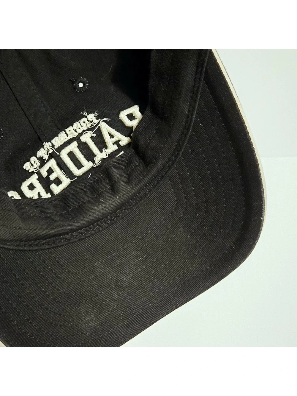 NFL Property Of Raiders Football Reebok Classic Gridiron Black Baseball Hat